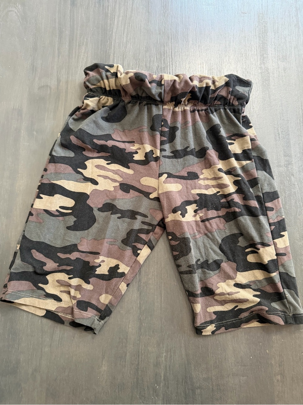 Rue21 Camo Paperbag Waist Shorts Small